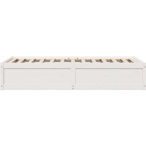 VidaXL Okvir za krevet bijeli 90 x 190 cm od masivne borovine Slike