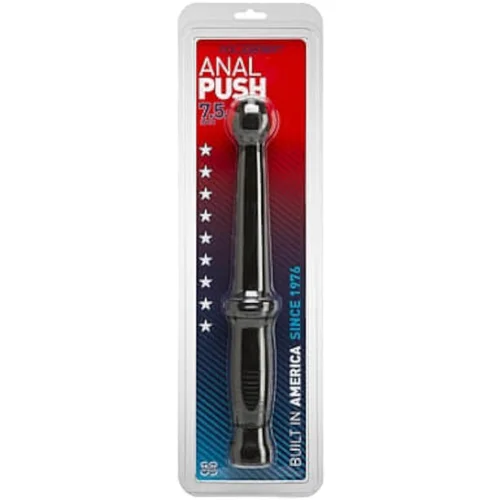 Doc Johnson Dildo Anal Push - Handle (črno)