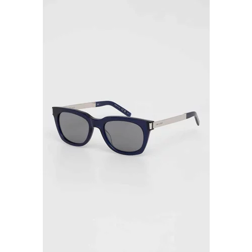Saint Laurent Sončna očala mornarsko modra barva