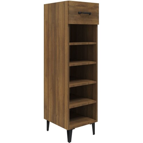 Maison Chic Omarica za obutev - Kopa za čevlje rjav hrast 30x35x105 cm konstruiran les, (21776619) Slike