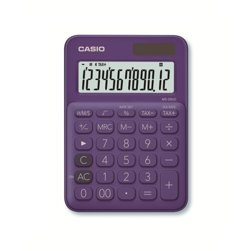 Casio kalkulator ms 20 uc ljubičasta Slike