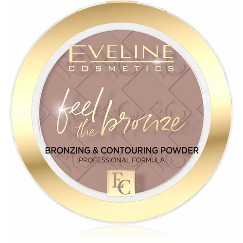 Eveline Cosmetics Feel The Bronze bronz puder za konture odtenek 01 Milky Way 4 g