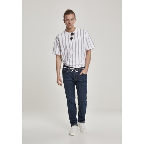 UC Men Heavy Oversized T-Shirt AOP Stripe White/Navy Cene