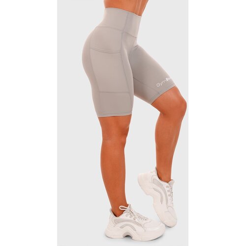 GymBeam Ženske kratke biciklističke hlače Grey Cene