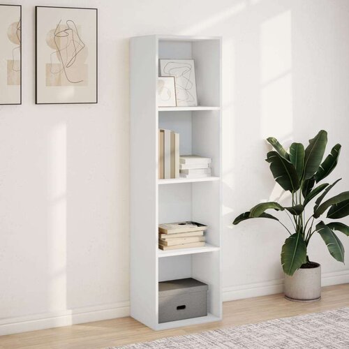 VidaXL Knjižna omara bela 40x30x152 cm inženirski les Slike