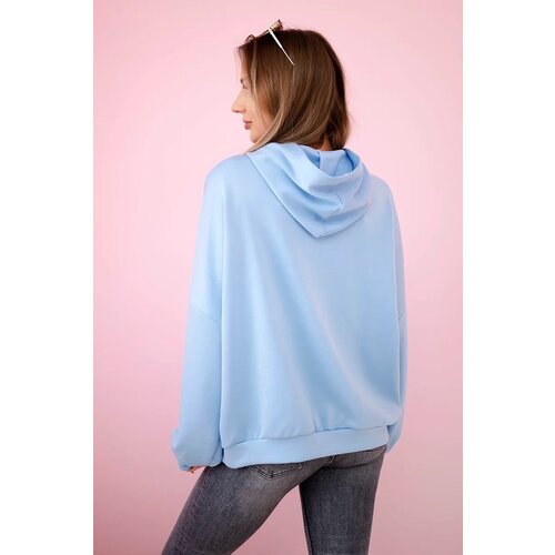 Kesi Włoski Hoodie made of Butter fabric blue Cene