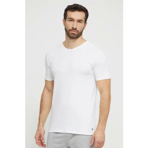 Tommy Hilfiger Bombažna kratka majica 3-pack moški, bela barva