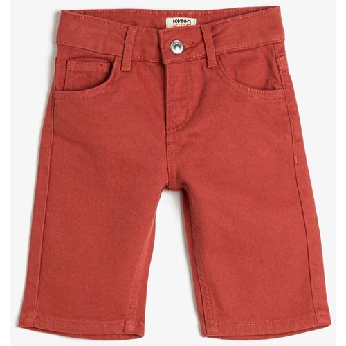 Koton Shorts - Red - Normal Waist Slike