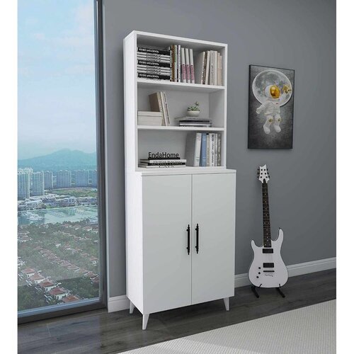 Hanah home polica za knjige Oras, 65 cm, bela Cene