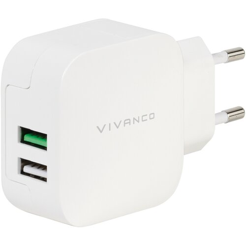 Vivanco 3.4A reiselader 2XUSB, weiß 37563 3.4A reiselader 2XUSB, weiß Cene