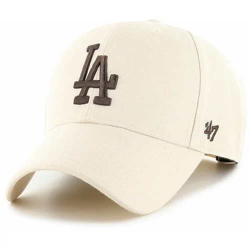 47 Brand Kapa MLB Los Angeles Dodgers boja: ružičasta, s aplikacijom
