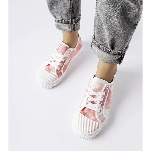 Gemre Clavet Pink Washed-Effect Sneakers Cene