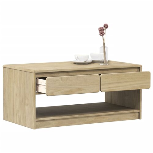 Furnova Klubska mizica SAUDA hrast 99x55x45 cm trdna borovina, (21914446) Cene