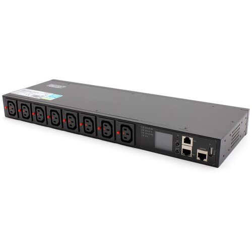Digitus Listwa zasilająca SMART PDU 1U, gniazdo zasilające IEC320 C20 16A /250V, gniazda 8x C13, 16A Cijene