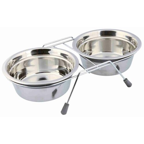 Trixie BOWL SET 900ML Set posuda sa stalkom, srebrna, veličina Cijene