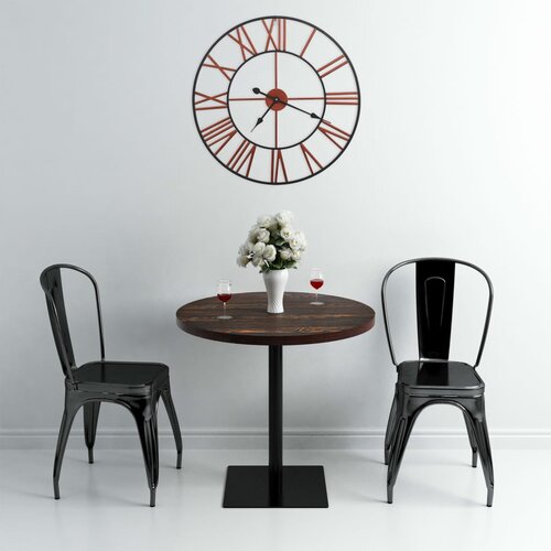  Zidni sat metalni 58 cm crveni Slike