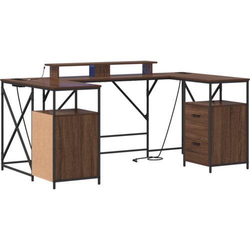 vidaXL Stol s ladicama s pohranom 182 x 101 x 87.5 cm Konstruirano drvo Cijene