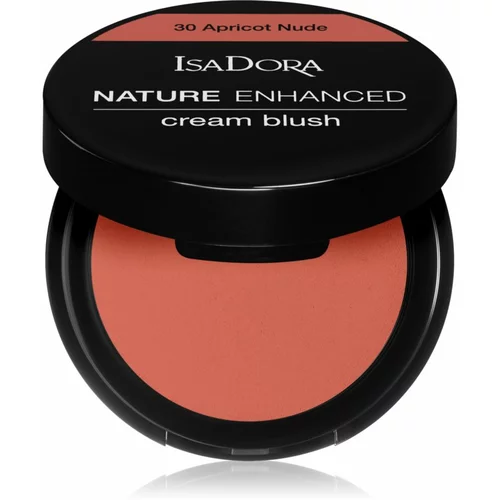 IsaDora Nature Enhanced Cream Blush kompaktno rdečilo s čopičem in ogledalom odtenek 30 Apricot Nude