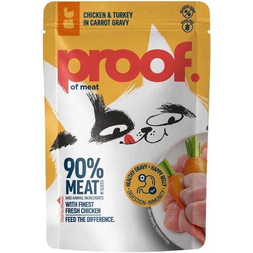 Proof Cat Adult piletina i puretina u umaku od mrkve, vrećica 85 g Slike
