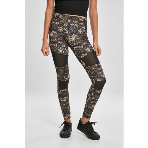 Urban Classics Women&amp;#039;s Camo Tech Mesh Leggings Made of Wood Digital Camouflage Slike