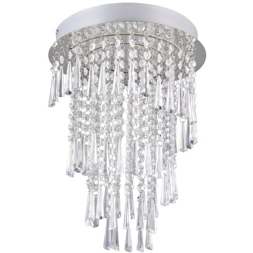 Tri O LED stropna svjetiljka u srebrnoj boji &amp;oslash; 30 cm Pomp &amp;ndash; Slike