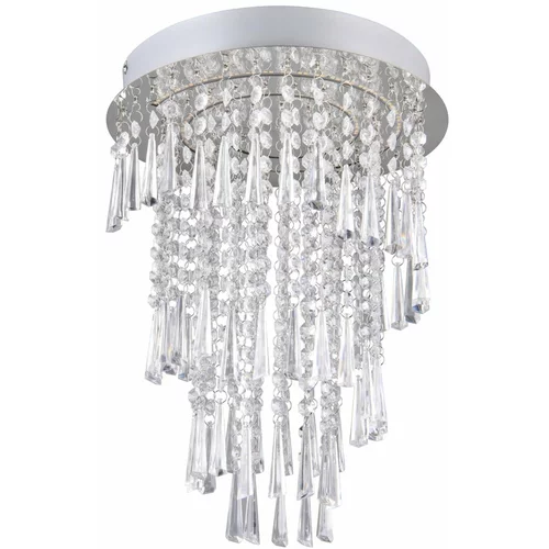 Tri O LED stropna svjetiljka u srebrnoj boji ø 30 cm Pomp –