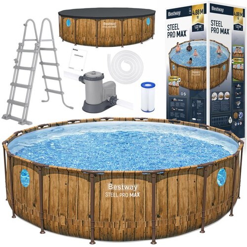 Bestway bazenski set Wood (488x122cm) Cijene
