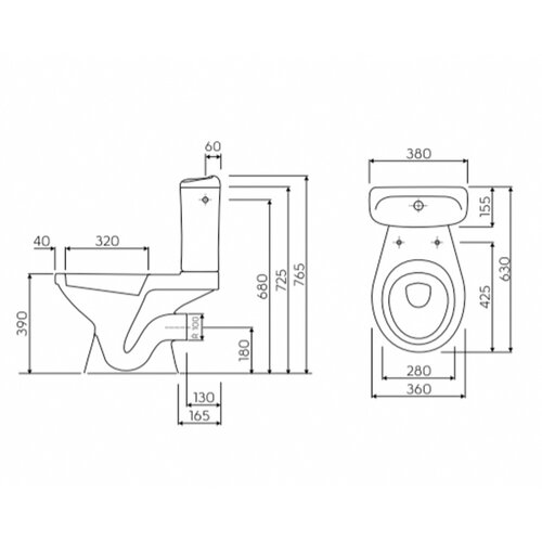 KOLO by Geberit Group Idol WC &amp;scaron;olja monoblok baltik Slike