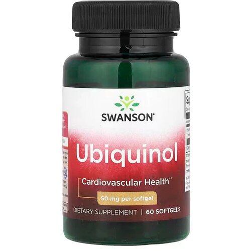 Swanson Ubiquinol, 50mg, 60 kapsula Slike