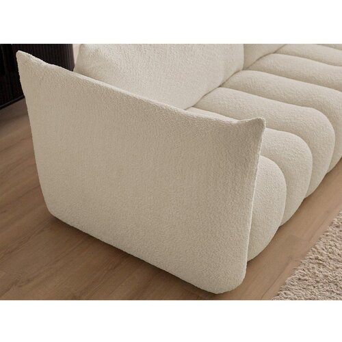Bobochic Paris Bež sedežna garnitura iz tkanine boucl&amp;eacute; 234 cm Azra &amp;ndash; Slike