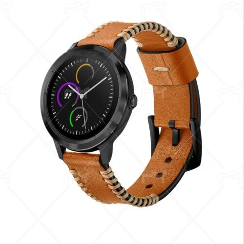INF Premium usnjeni pa&scaron;ček za uro za Garmin Vivoactive 3/HR (20 mm) Brown, (22103073) Cene