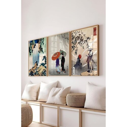 WALLXPERT &Ccedil;-300742 - 3040 set dekorativnih slika u vi&scaron;e boja (3 komada) Cene