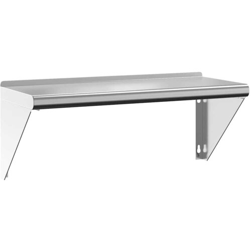 Maison Chic Stenska polica - Viseča Polica 75x30x31 cm srebrna nerjaveče jeklo, (21758750) Slike