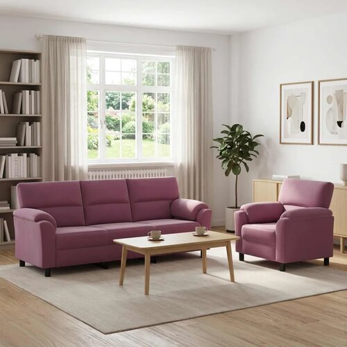  Set sofe 2 pcs Ljubičasta Bar&scaron;un - Ljubičasta 1 sjedalo + trosjed Cijene