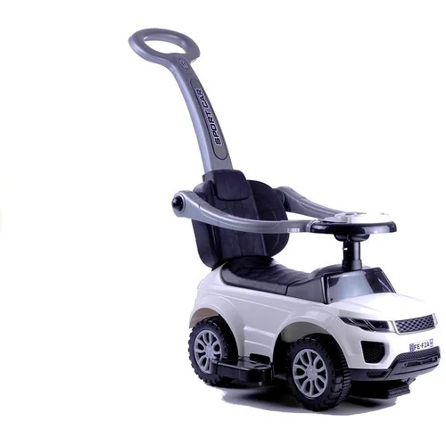  614W Toddlers Ride On Push Along with Parent Handle - White