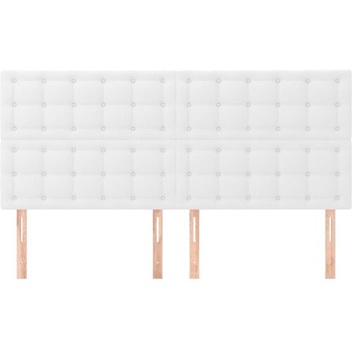  Uzglavlje Bijelo 200x5x118/128 cm Imitacija kože Slike