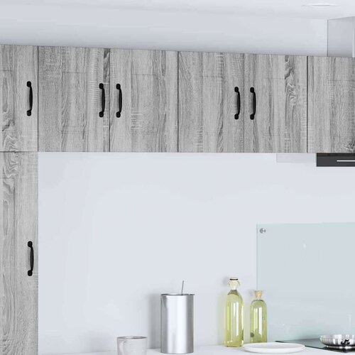 vidaXL Stenska kuhinjska omarica 2 pcs Siva Sonoma 60 x 31 x 40 cm Cene