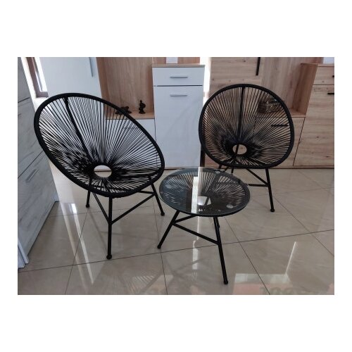  Ba&amp;scaron;tenski set Lounge gc-005 black ( 0000456 ) Slike