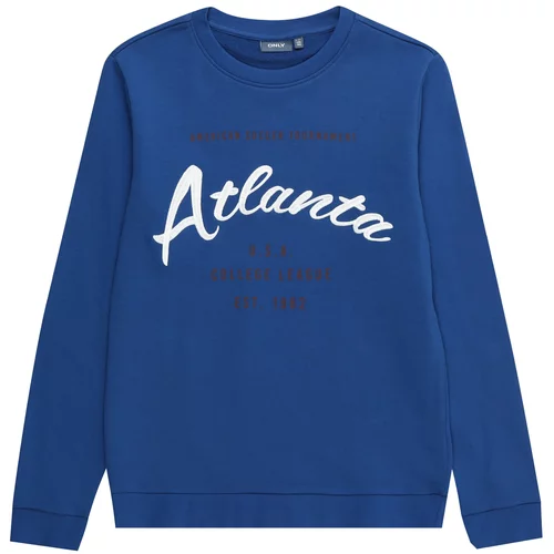 Kids_Only Sweater majica 'HERMAND' tamno plava / crna / bijela