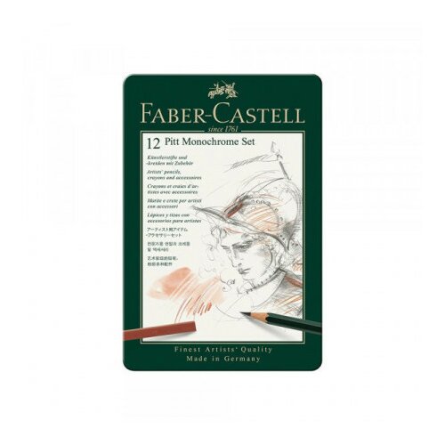 Faber Castell pitt monochrome set za crtanje 1/12 112975 ( C919 ) Slike
