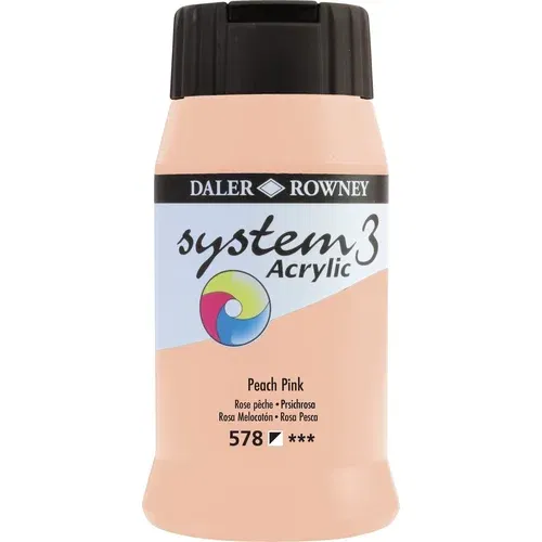 DALER ROWNEY System3 Akrilna boja 500 ml Peach Pink