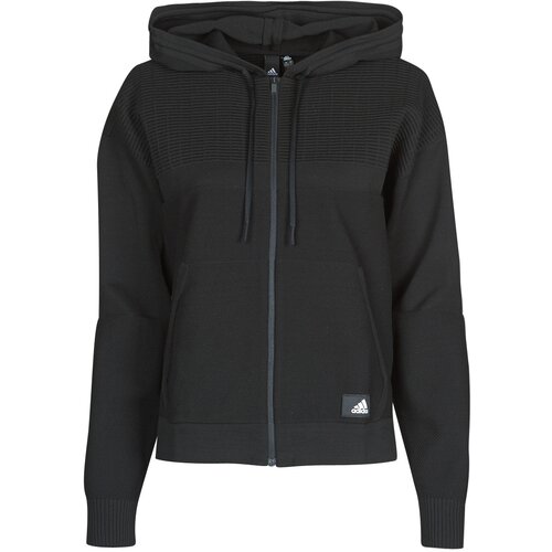Adidas Puloverji W Knit V Hoodie Črna Slike