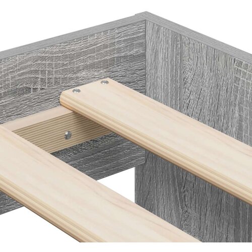  Krevet za skladi&amp;scaron;tenje Sivi sonoma Konstruirano drvo 75 x 190 cm Slike
