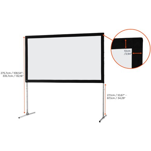 CELEXON FastFold Mobile Expert 406 x 228 cm 16:9 format (v kompletu platno za front in retro projekcijo) - Slike