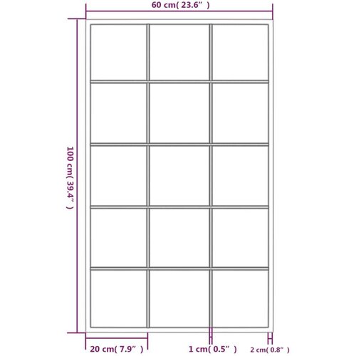 VidaXL Zidna ogledala 2 kom crna 100x60 cm metalna Slike