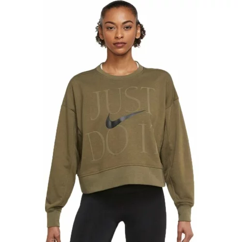 Nike DF GX GET FIT FC CW 12M WIN Ženska majica za trening, khaki, veličina