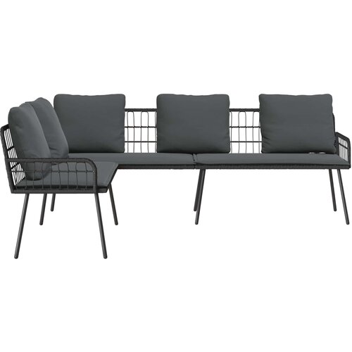 SOFA s jastukom Antracit 173 x 231 x 90cm Čelik Slike