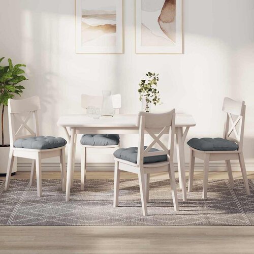 vidaXL Jastučići za sjedenje 4 pcs Svijetlo siva 40 x 40 x 12 cm Cene