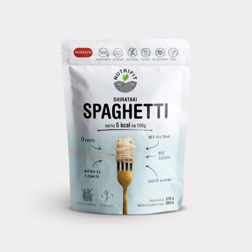 Nutrifit Testenina bez kalorija spaghetti 250gr Slike