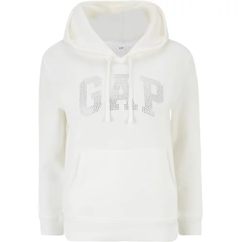 Gap Petite Sweater majica 'HERITAGE' srebro / bijela